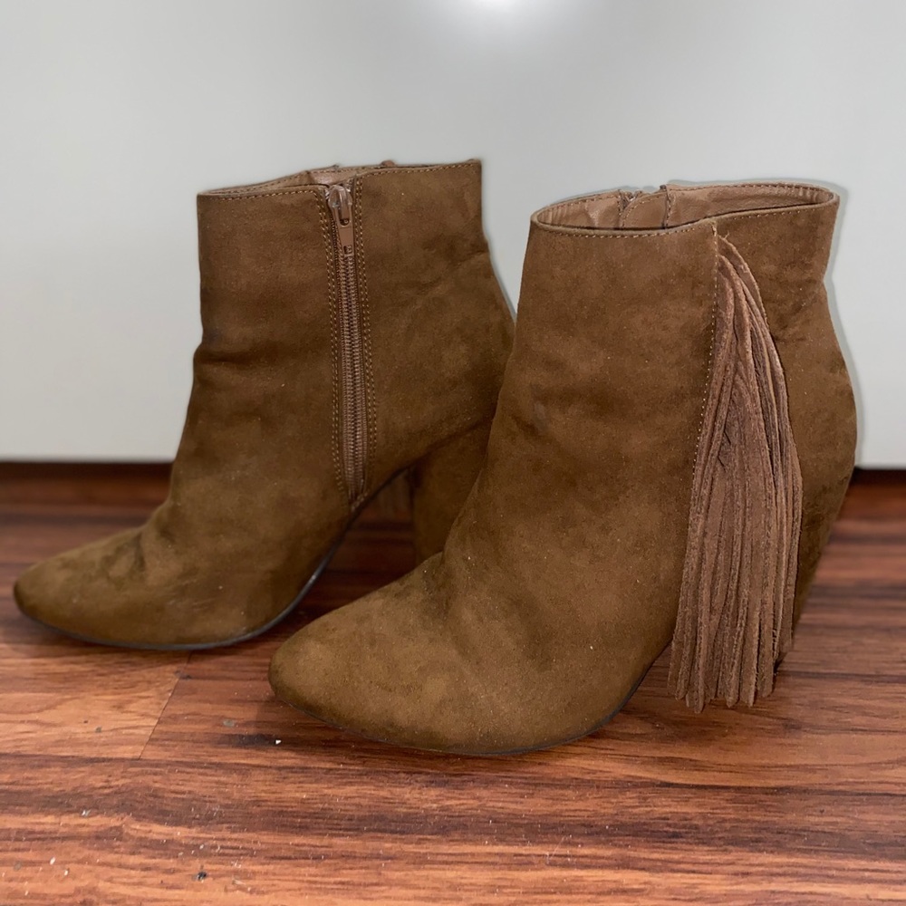 Ankle Boots w/ Fringe